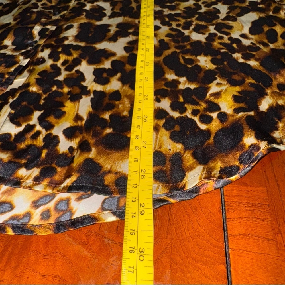 Floral & Ivy Leopard Print Collared Button Down Blouse - Picture 14 of 14